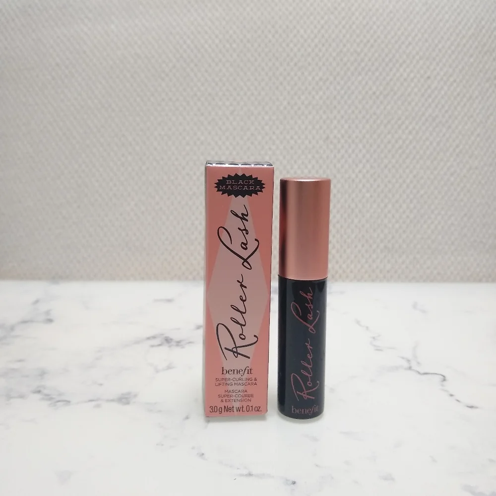 Benefit Roller Lash Curling Lifting Mascara Black Travel Size .1 oz/3 g
